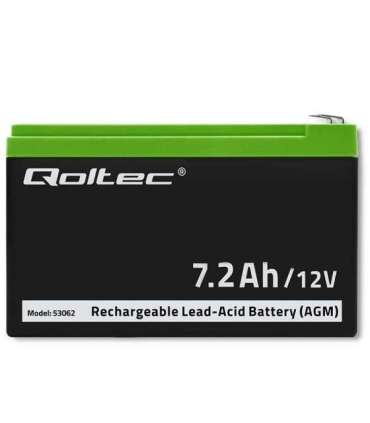 Qoltec 53062 AGM battery 12V 7.2 Ah max 108A