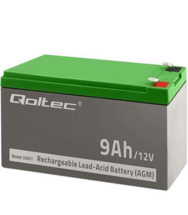 Qoltec 53031 AGM battery 12V 9Ah