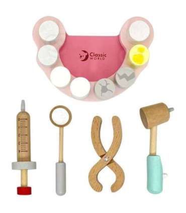 CLASSIC WORLD Набор маленького дантиста — чемоданчик врача, 18 шт.