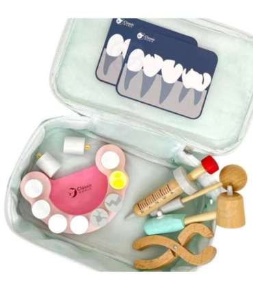 CLASSIC WORLD Набор маленького дантиста — чемоданчик врача, 18 шт.