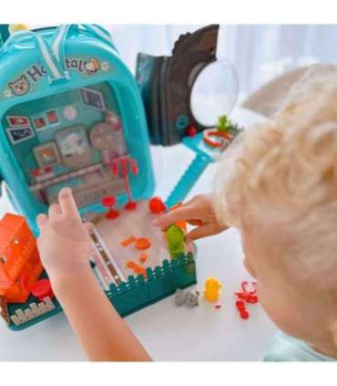 WOOPIE Väike loomaarsti komplekt 3-ühes majake seljakotis kutsikas