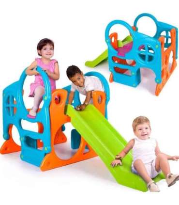 FEBER Большая игровая площадка — игровой центр: горка 100 см, скалодром, фигуры