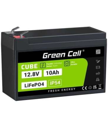 Green Cell LFPGC12V10AH UPS battery Lithium Iron Phosphate (LiFePO4) 12.8 V 10 Ah