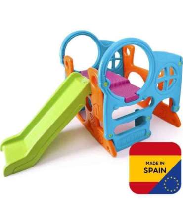 FEBER suur mänguväljak-tegevuskeskus - 100 cm liumägi, ronimissein, kujundid