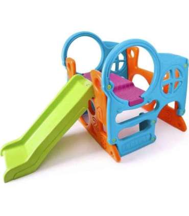 FEBER Большая игровая площадка — игровой центр: горка 100 см, скалодром, фигуры