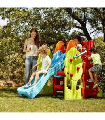 FEBER Детская площадка Wood House с горкой и столиком