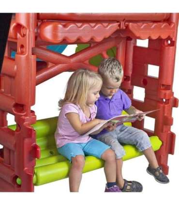 FEBER Детская площадка Wood House с горкой и столиком