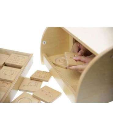 MASTERKIDZ sensoorne mänguasi - tunne puudutusega ära: tähed, numbrid, kujundid (Montessori)