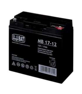MPL megaBAT MB 17-12 UPS battery Lead-acid accumulator VRLA AGM Maintenance-free 12 V 17 Ah Black