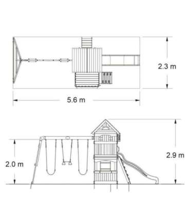 BACKYARD DISCOVERY Огромная деревянная детская площадка Atlantic
