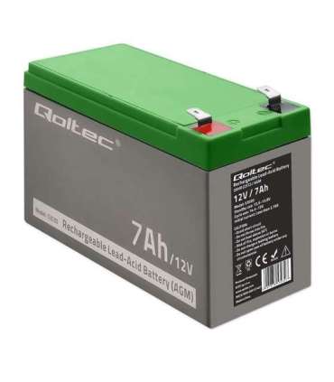 Qoltec 53030 AGM battery 12V 7Ah