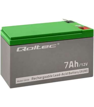 Qoltec 53030 AGM battery 12V 7Ah