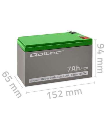 Qoltec 53030 AGM battery 12V 7Ah