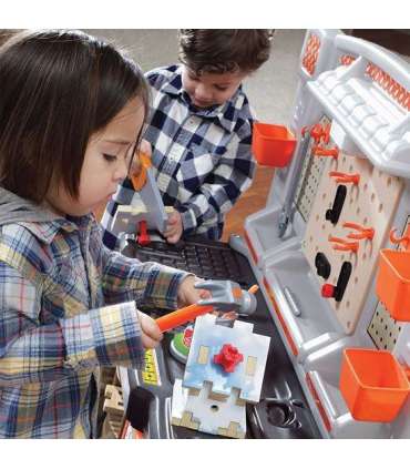 STEP2 suur tööpink lastele — meisterdamisnurk, valgus + 45 tarvikut