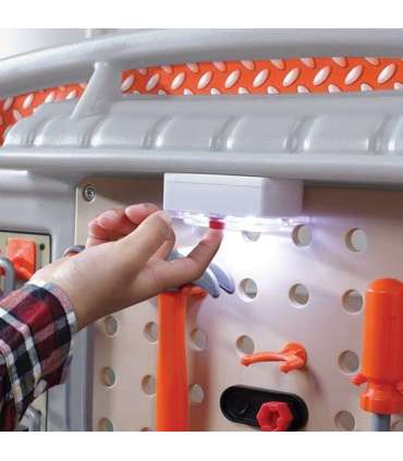 STEP2 suur tööpink lastele — meisterdamisnurk, valgus + 45 tarvikut