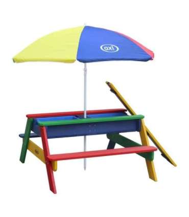 AXI Värviline laud vihmavarjuga