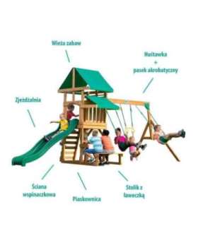 BACKYARD DISCOVERY Belmont деревянная игровая площадка 6 в 1