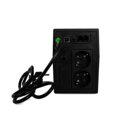 Green Cell UPS01LCD uninterruptible power supply (UPS) Line-Interactive 0.6 kVA 360 W 2 AC outlet(s)