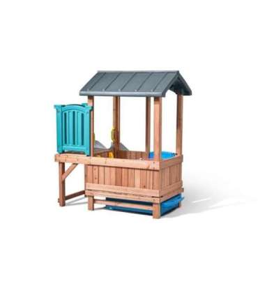 STEP2 Adventure деревянная игровая площадка домик горка