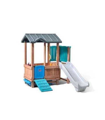 STEP2 Adventure деревянная игровая площадка домик горка