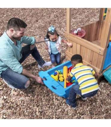 STEP2 Adventure puidust mänguväljak mängumaja liumägi