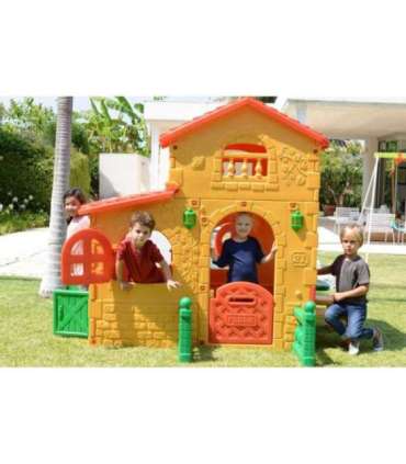 FEBER Super Villa suur aiamaja lauaga ja toolidega