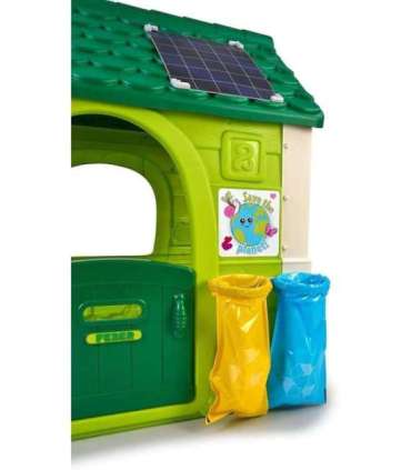 FEBER Eco aiamaja Linnutoitja Jäätmete sorteerimine Päikesepaneeli imitatsioon