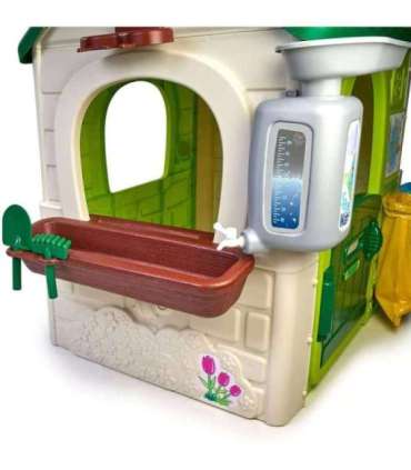 FEBER Eco aiamaja Linnutoitja Jäätmete sorteerimine Päikesepaneeli imitatsioon