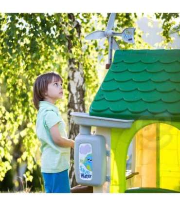 FEBER Eco aiamaja Linnutoitja Jäätmete sorteerimine Päikesepaneeli imitatsioon