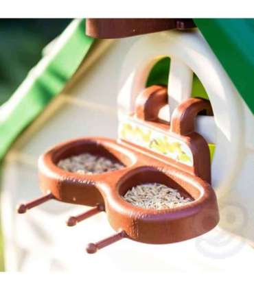 FEBER Eco aiamaja Linnutoitja Jäätmete sorteerimine Päikesepaneeli imitatsioon