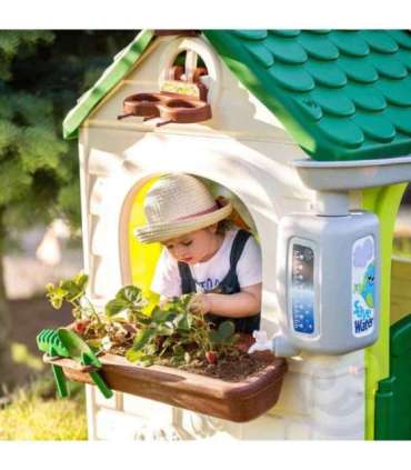 FEBER Eco aiamaja Linnutoitja Jäätmete sorteerimine Päikesepaneeli imitatsioon