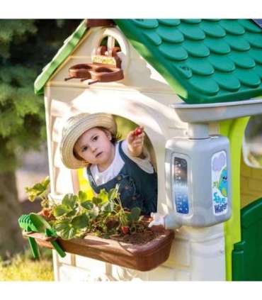 FEBER Eco aiamaja Linnutoitja Jäätmete sorteerimine Päikesepaneeli imitatsioon