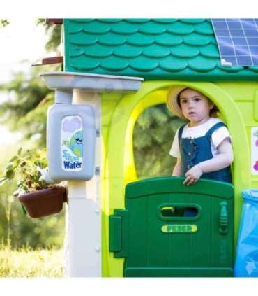 FEBER Eco aiamaja Linnutoitja Jäätmete sorteerimine Päikesepaneeli imitatsioon