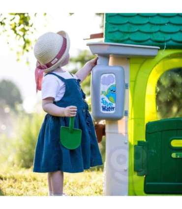 FEBER Eco aiamaja Linnutoitja Jäätmete sorteerimine Päikesepaneeli imitatsioon