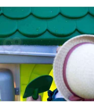 FEBER Eco aiamaja Linnutoitja Jäätmete sorteerimine Päikesepaneeli imitatsioon