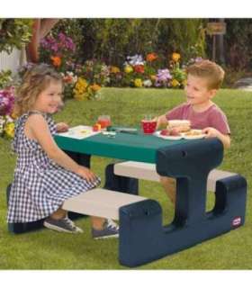 Детский пикниковый столик Little Tikes, сине-зелёный, для сада