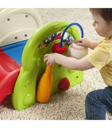 STEP2 laste mänguväljak, tegevuskeskus, liumägi, korvpall, pesapall