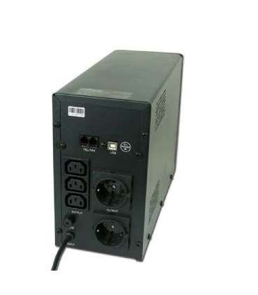 Gembird EG-UPS-033 uninterruptible power supply (UPS) Line-Interactive 1200 VA 720 W 3 AC outlet(s)