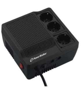 PowerWalker AVR 1000 voltage regulator 3 AC outlet(s) 180-264 V Black