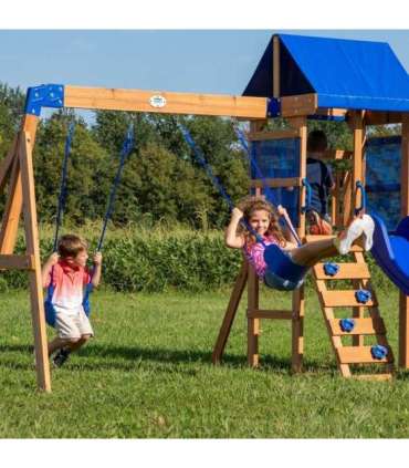 BACKYARD DISCOVERY деревянная игровая площадка Aurora домик горка