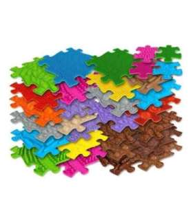 WOOPIE Royal Puzzle sensoorne ortopeediline matt, 26 tükki + 4 väikest tükki