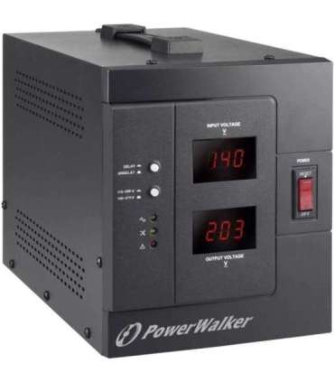 PowerWalker AVR 3000 SIV FR voltage regulator 1 AC outlet(s) 110-280 V Black