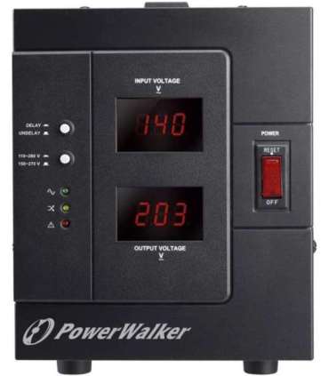 PowerWalker AVR 3000 SIV FR voltage regulator 1 AC outlet(s) 110-280 V Black