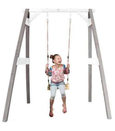 AXI деревянные качели с сиденьем — серые, для детской площадки