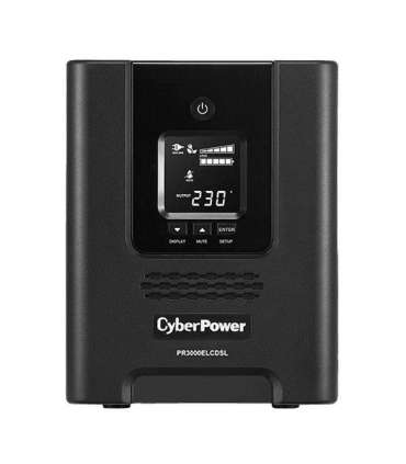 CyberPower PR3000ELCDSL uninterruptible power supply (UPS) Line-Interactive 3 kVA 2700 W 9 AC outlet(s)