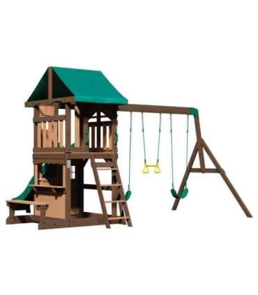 BACKYARD DISCOVERY Puidust Lakewood mänguväljak — kiiged, liumägi, mängumaja