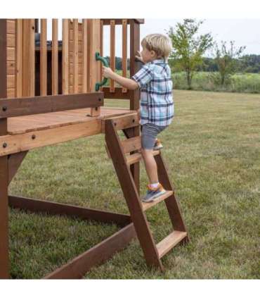 BACKYARD DISCOVERY Деревянная детская площадка Echo Heights Горка Домик Кухня