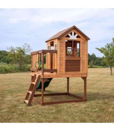 BACKYARD DISCOVERY Puidust mänguväljak Echo Heights liumägi mängumaja mänguköök