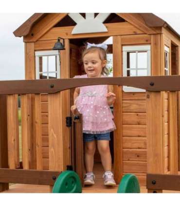 BACKYARD DISCOVERY Деревянная детская площадка Echo Heights Горка Домик Кухня