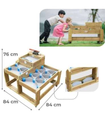 CLASSIC WORLD EDU Деревянный водный столик XL с водным каналом и плотинами